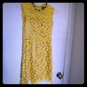 Beautiful yellow lace dress
